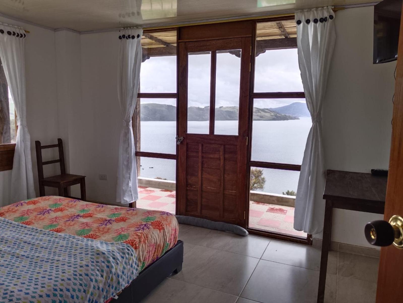 Hotel Tota Eliseo Playa Blanca Lago De Tota Esterno foto