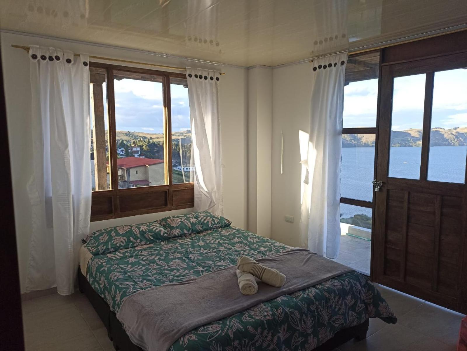Hotel Tota Eliseo Playa Blanca Lago De Tota Esterno foto